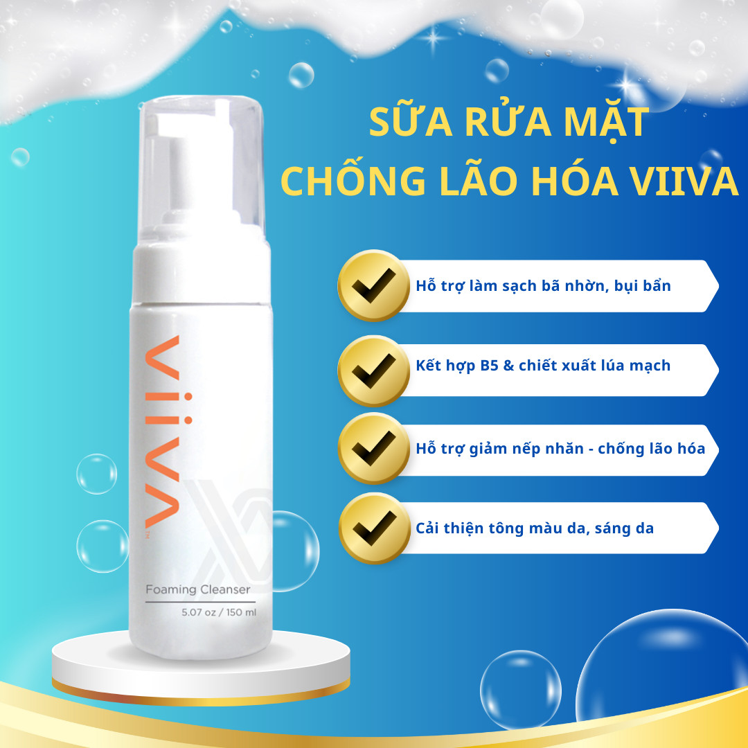 Sữa rửa mặt chống lão hoá Viiva